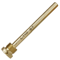 Занурювальна гільза для датчика температури 1/2"ЗхМ10; L=120x⌀5.5мм