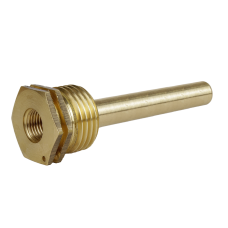 Занурювальна гільза для датчика температури 1/2"ЗхМ10; L=80x⌀5.5мм