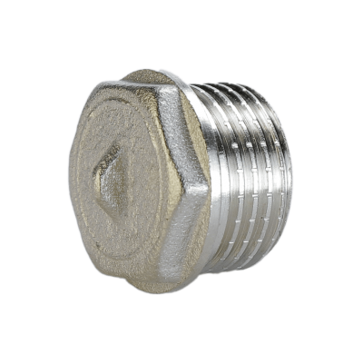 Заглушка ВЛМЗ з зовнішньою різьбою нікельована Ду 20З, А1092А(нк)